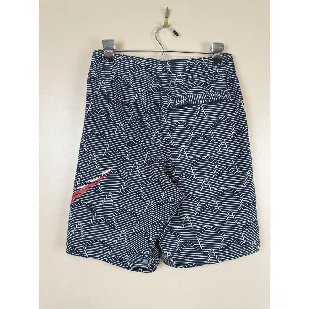 Nike Men’s Shorts Size S Blue White Star Pattern Geometric Athletic Gym Short